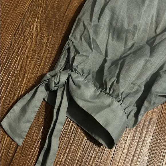 GAP Women's Light Green Puff Sleeve Tee - Picture 5 of 6